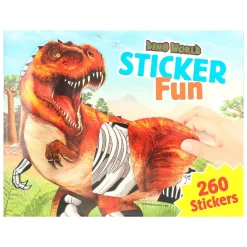 Aktivitetsbok Dino World Sticker Fun dinosaurer og 260 klistremerker!