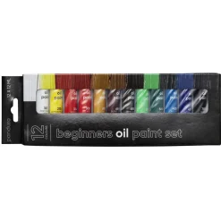 Beginners Oil Paint, oljemaling for nybegynnere 12×12 ml