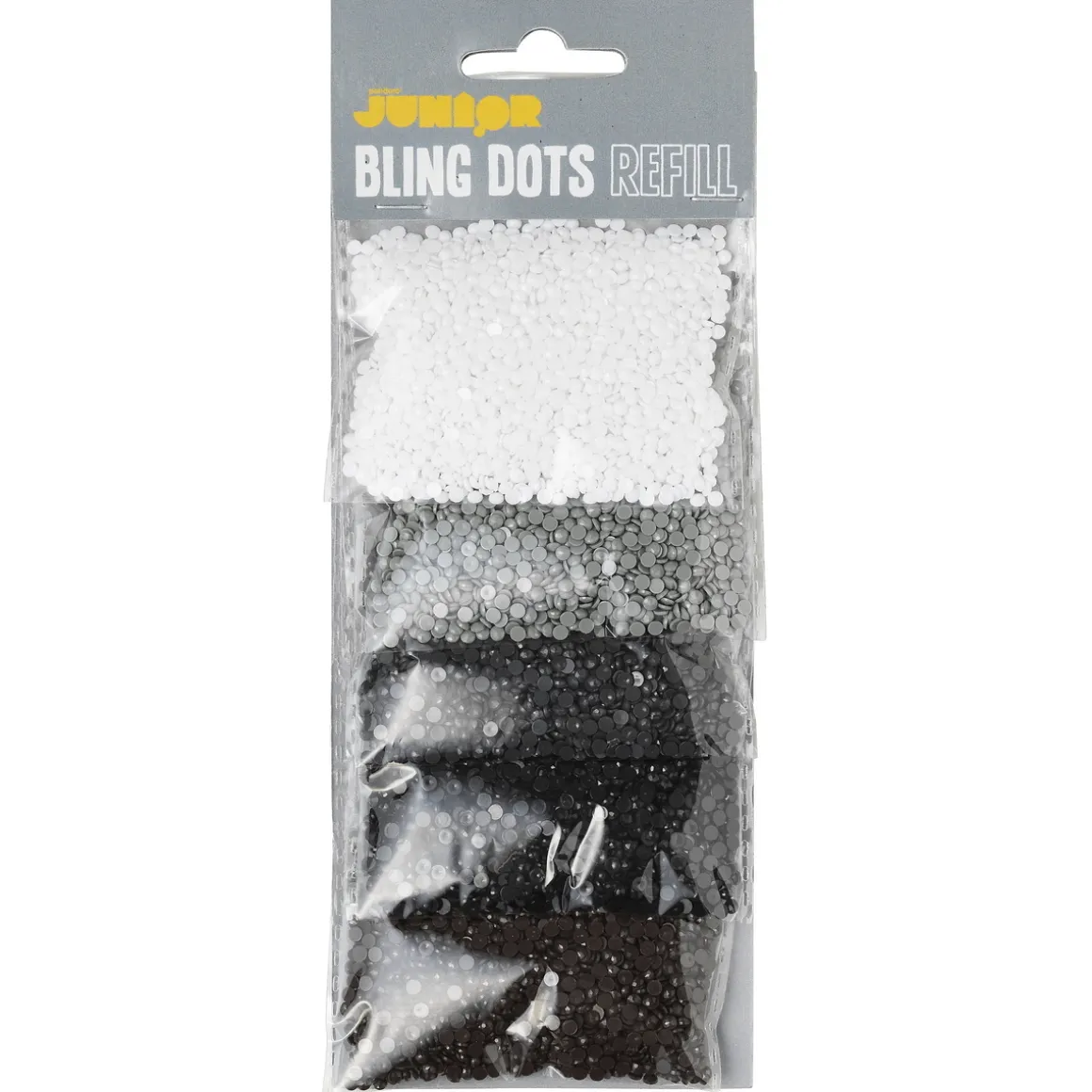 Bling Dots Refill Neutral Ø3 mm – 5 poser bling dots i nøytrale farger