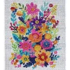 Bling Dots XL, diamond painting for barn 6+ år fargerik blomsterbukett 33x40 cm