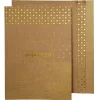 Blokk med designark A4, kraftpapir med detaljer i gullmetallic, 20 ark, 220 g/m²