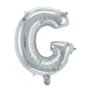 Bokstavballong G sølv 32 cm