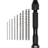 Borsett mini, håndbor i ministørrelse med 6 bits, 0,8–3 mm