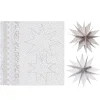 Brett 12 flotte julestjerner – 6 stk. med diameter 12 cm, 6 stk. med diameter 9 cm