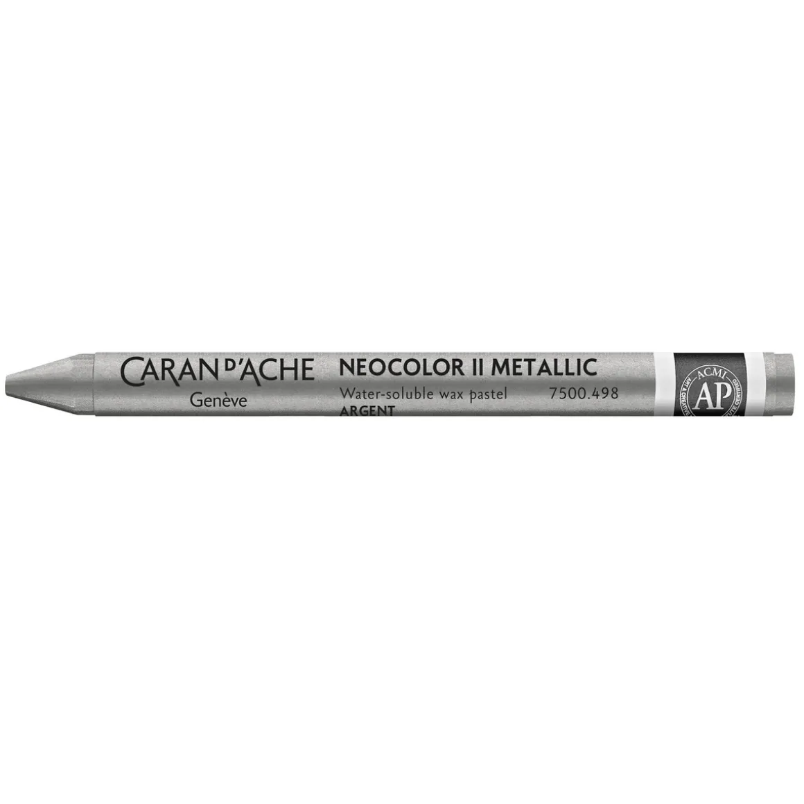 Caran d'Ache akvarellkritt Neocolor II 498 Silver