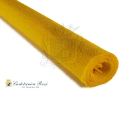 Cartotecnica Rossi kreppapir 351 – sennep, 90 g rull (120 g/m²) à 50×150 cm