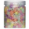 Ca. 380 selvlysende perler glow in the dark pony beads, hjerter og stjerner