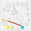 Colouring Canvas Kit Unicorn – komplett malesett for å male en flott enhjørning