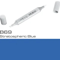 Copic Sketch B69 Stratos. Blue