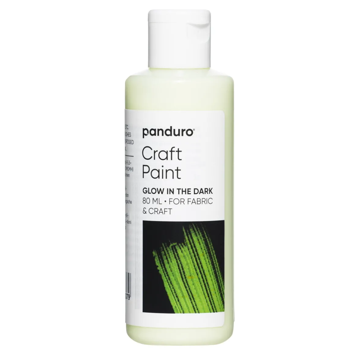 Craft paint 80 ml – glow in the dark / selvlysende maling for hobby og tekstil