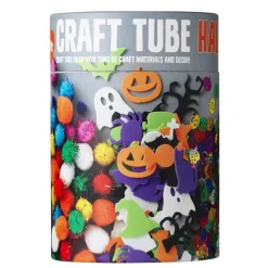 Craft Tube Halloween, et hobbyrør fylt med morsomme ting for uhyggelig hobbyaktivitet!