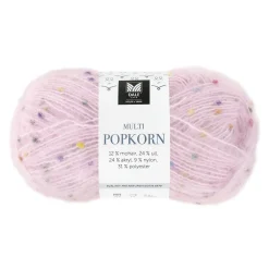 Dale Multi Popkorn fra House of Yarn, 50 g rosa – allsidig effektgarn