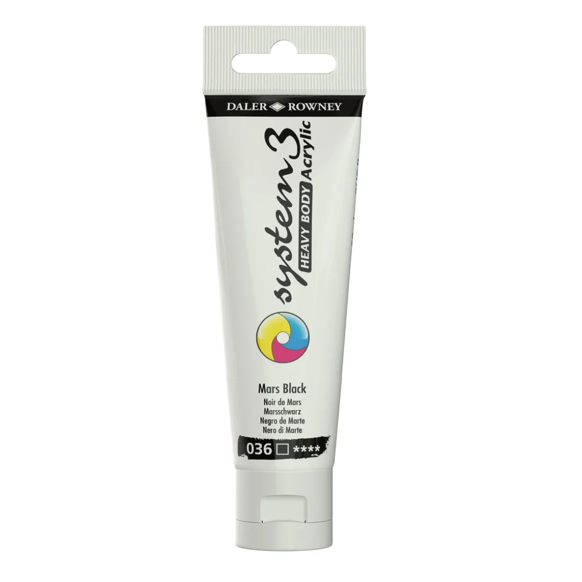 Daler-Rowney System3 Heavy Body akrylmaling 59 ml – Mars Black 036