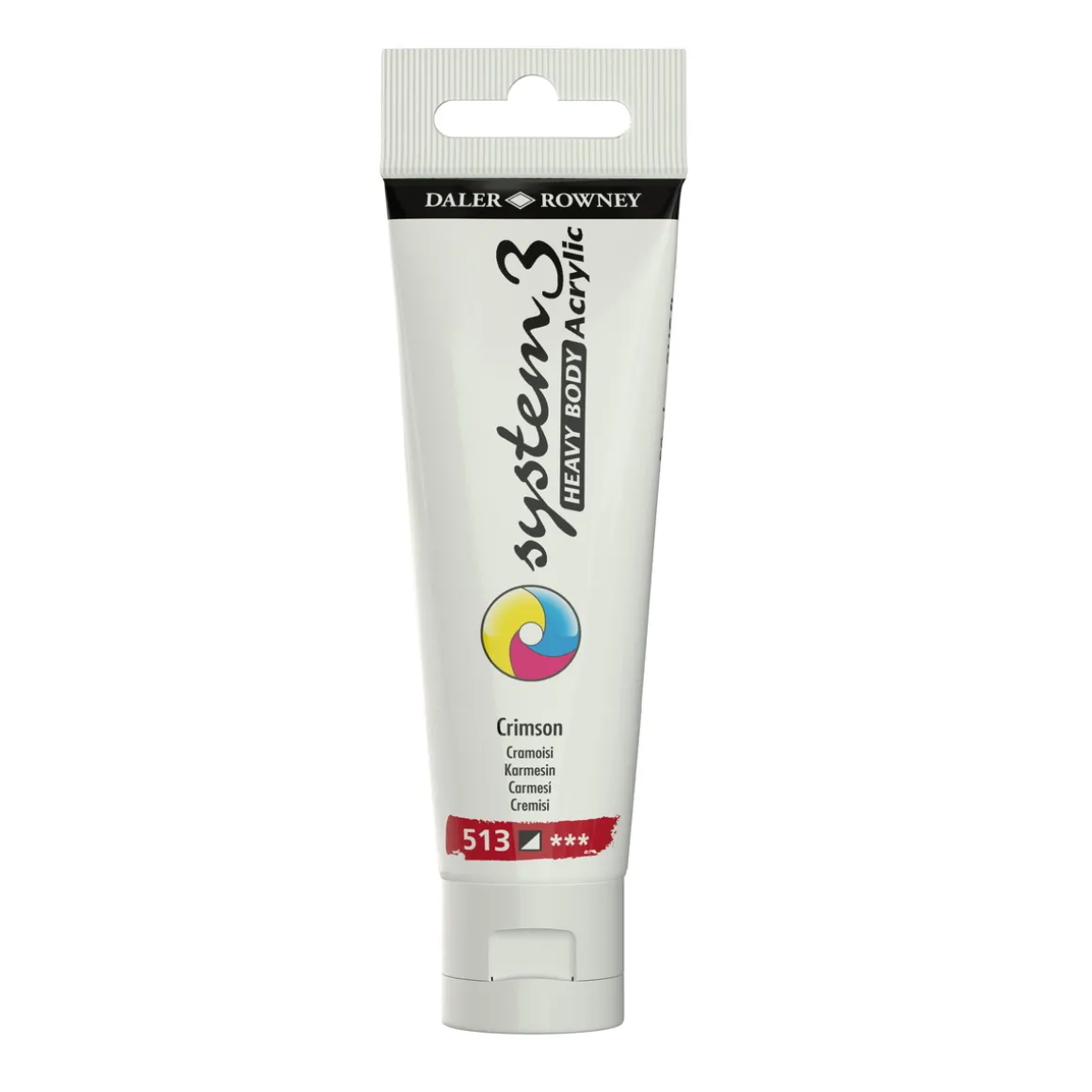 Daler-Rowney System3 Heavy Body akrylmaling 59 ml – Crimson 513
