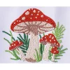 Diamond painting – 12×16 cm stort motiv med et knippe røde fluesopper