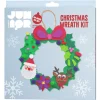 DIY-Kit Christmas Wreath – lag en supersøt julekrans med funky foam, diameter 26,5 cm