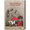 DIY-kit Lag papirblomster og vintergrønt av kreppapir
