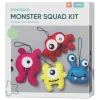DIY-kit Monstergjengen – sy 4 søte og fargerike monstre av filt