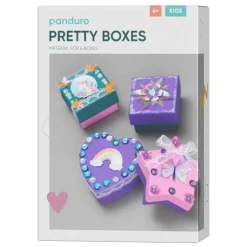 DIY-kit Pretty boxes – mal og dekorer nydelige små esker!