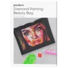DIY-sett Diamond Painting, perle en toalettmappe! 21,5×15,5 cm, laget av kunstskinn