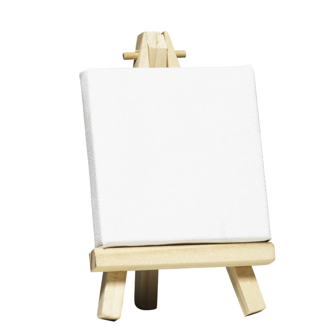 Et ministaffeli i tre med et 7×7 cm stort lerret!