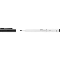 Faber-Castell Laundry Marker 1 mm, vaskbar svart merkepenn til tekstiler, 95 °C maks.