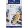 Faber-Castell Oil Pastels, sett med 12 oljepastellkritt