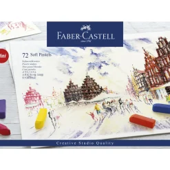 Faber-Castell Soft Pastels Mini, sett med 72 myke pastellkritt