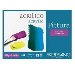 Fabriano akrylblokk 400 g 25x3