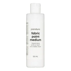 Fabric Paint Medium 100 ml, lag tekstilfarge av akrylmaling!