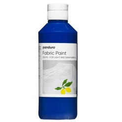 Fabric paint 250 ml – blå tekstilfarge for både lyse og mørke tekstiler