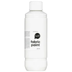 Fabric Paint 250 ml – hvit tekstilfarge for lyse tekstiler