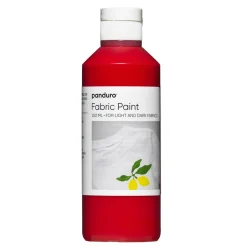 Fabric paint 250 ml – rød tekstilfarge for både lyse og mørke tekstiler