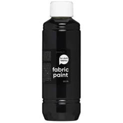 Fabric Paint 250 ml – svart dekkende tekstilfarge for mørke tekstiler