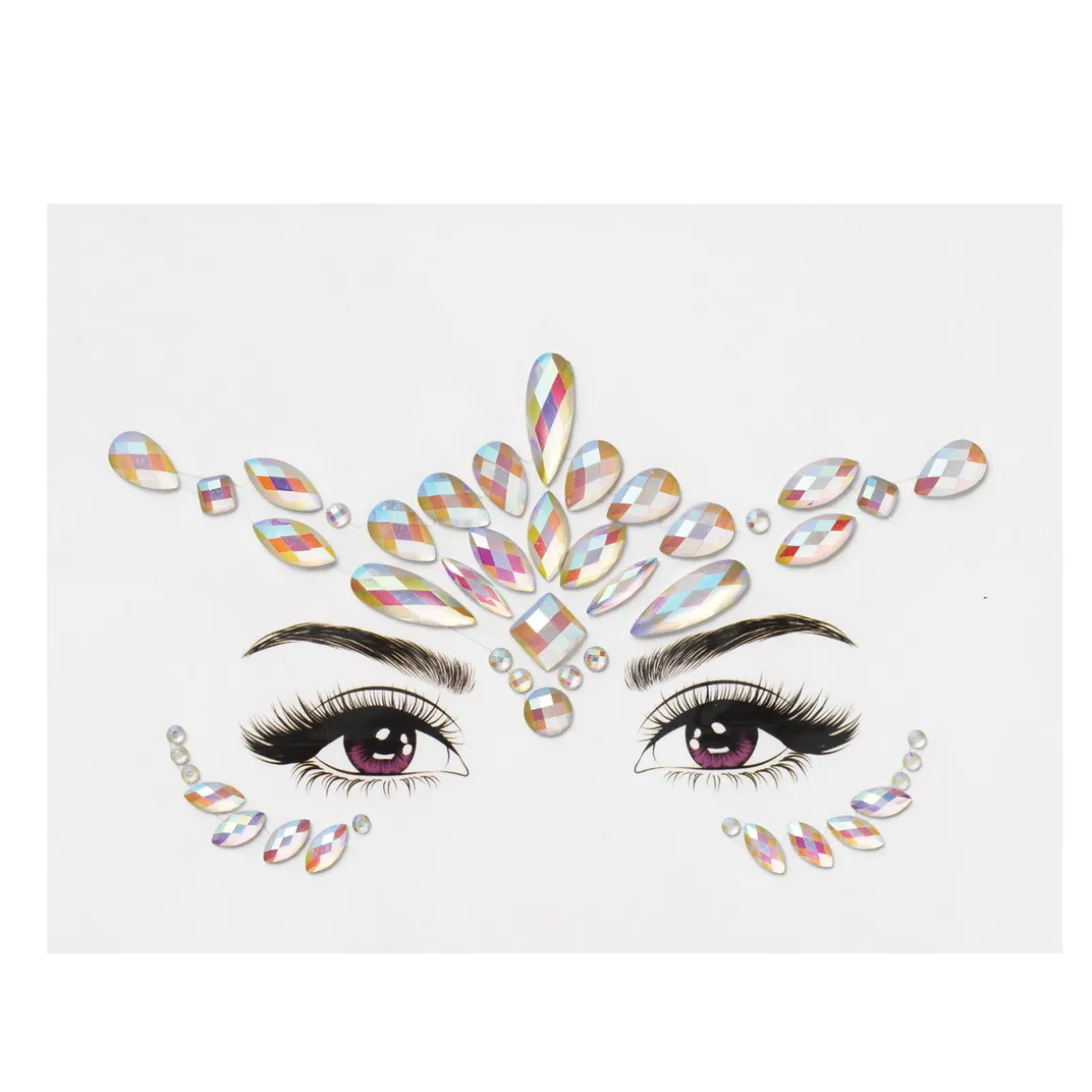 Face Jewels Glow Princess, lys opp ansiktet ditt med selvlysende ansiktssmykker!