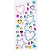 Face Jewels Happy Diamonds – 34 store og små ansiktssmykker, hjerter og stjerner