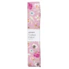Ferdigklippet stoffstykke 100×70 cm – store blomster på rosa bunn