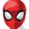 Folieballong 43 cm høy Spidermans ansikt