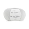 Garn Alpaca silver 25 g hvit