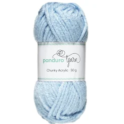 Garn Chunky Acrylic 50 g lyseblå