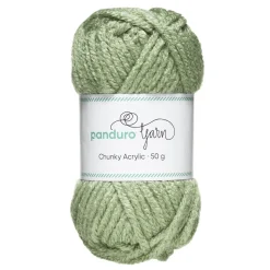 Garn Chunky Acrylic 50 g lysegrønn