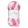 Garn Chunky Acrylic 50 g white to pink multi