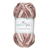 Garn Chunky Acrylic 50 g white to brown multi