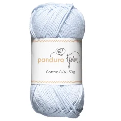 Garn Cotton 8/4 50g Lysblå