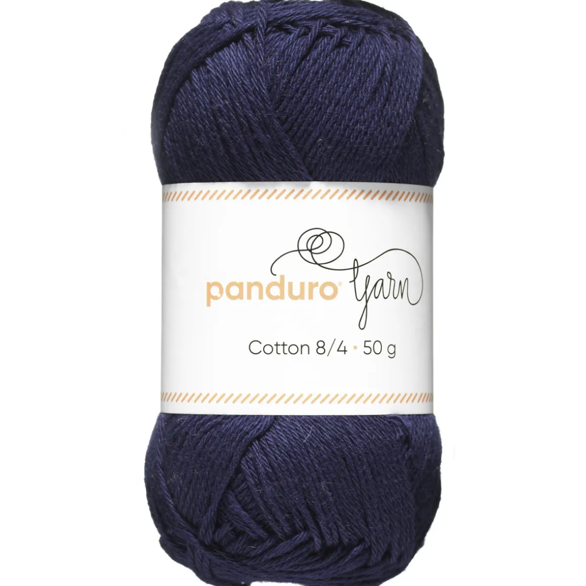 Garn Cotton 8/4 50g Mørkblått