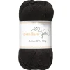 Garn Cotton 8/4 50g Sort