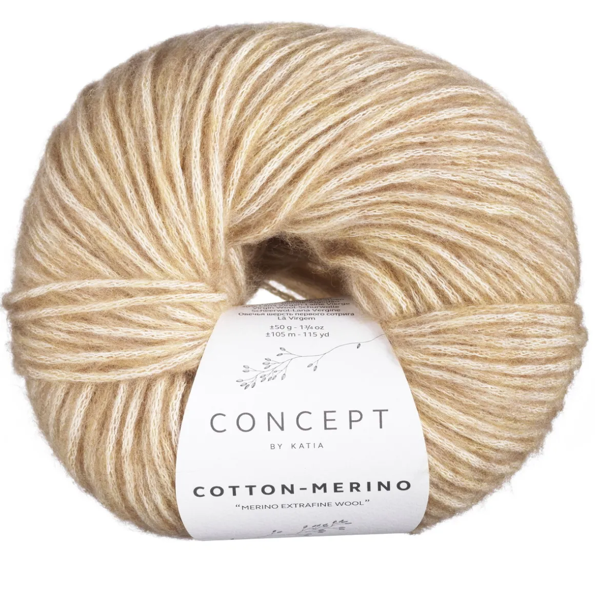 Garn Cotton Merino 50 g kamel 147