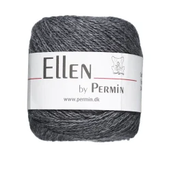 Garn Ellen 50 g mørkegrå