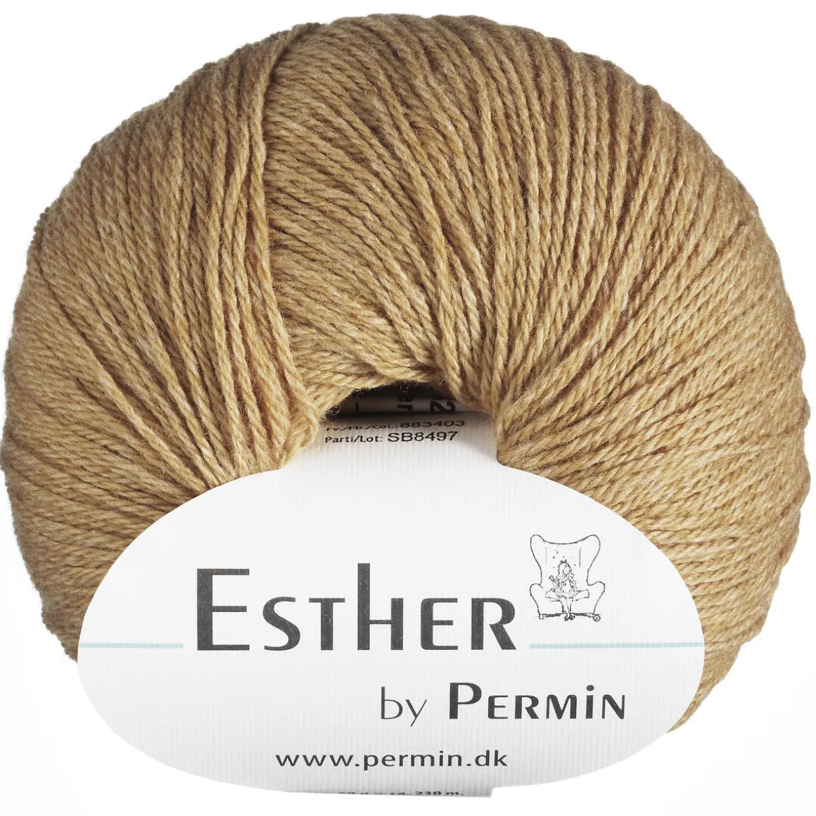 Garn Esther 50 g gul