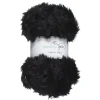 Garn Faux Fur svart 100 g